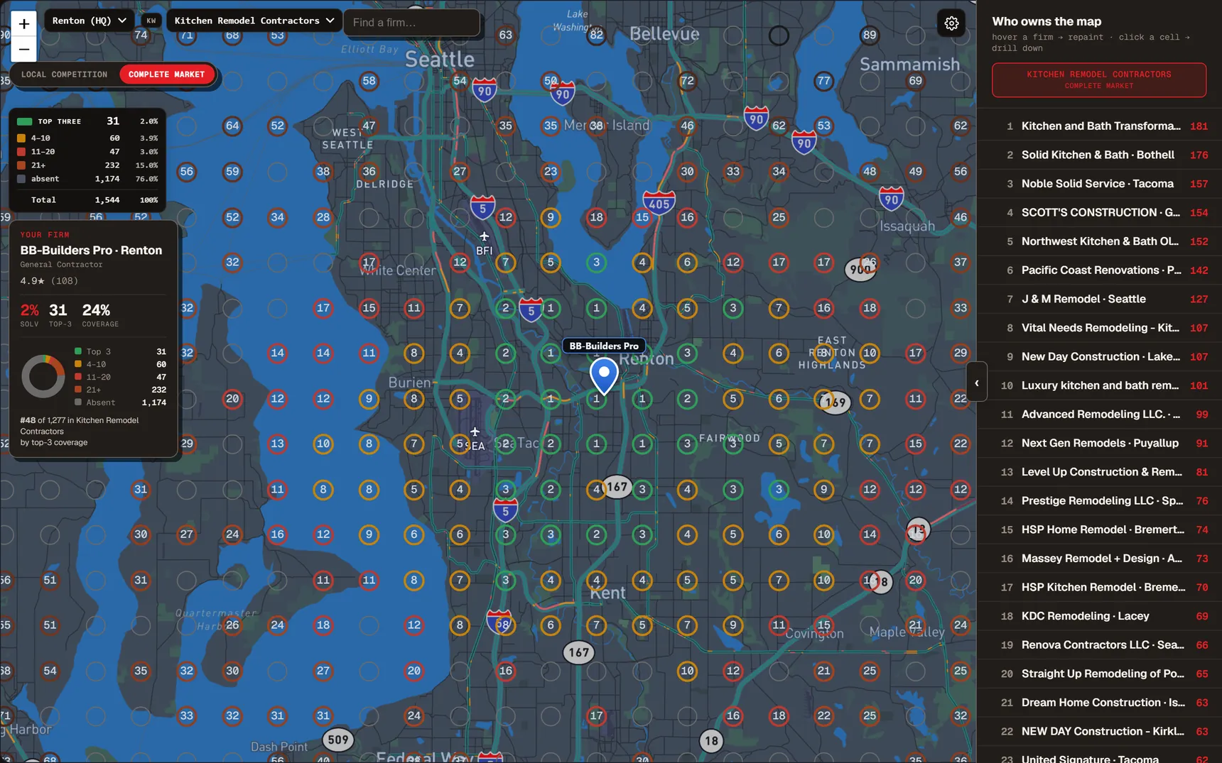Open the live map