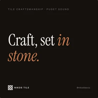 Craft, set in stone.