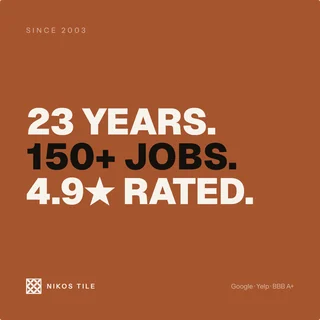 23 years. 150+ jobs. 4.9 star rated.